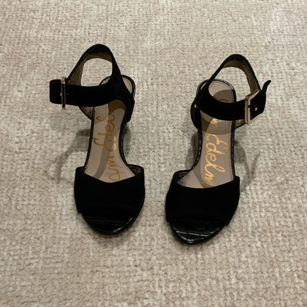Sam Edelman Black Heeled Sandals